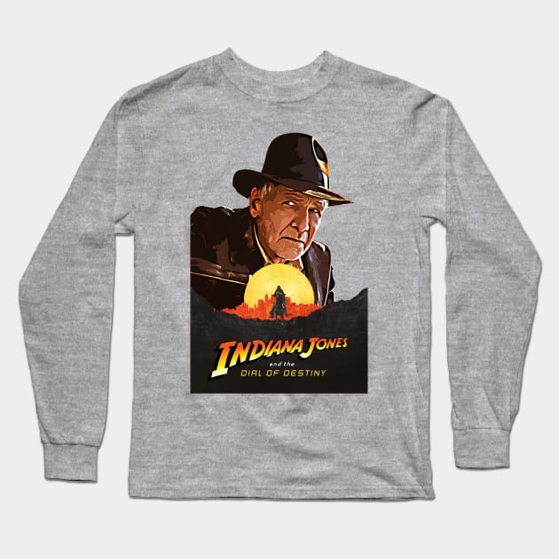 Indiana Jones Long Sleeve T-Shirt by Buff Geeks Art